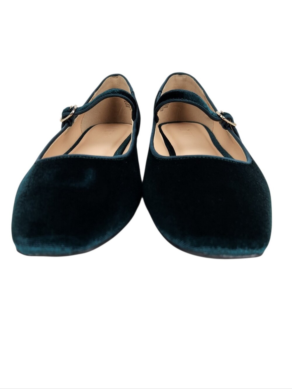 LOFT Brillant Emerald Green Velvet Missy Ballet Flats 751229 NWT Womens Size 8.5 - Picture 6 of 13
